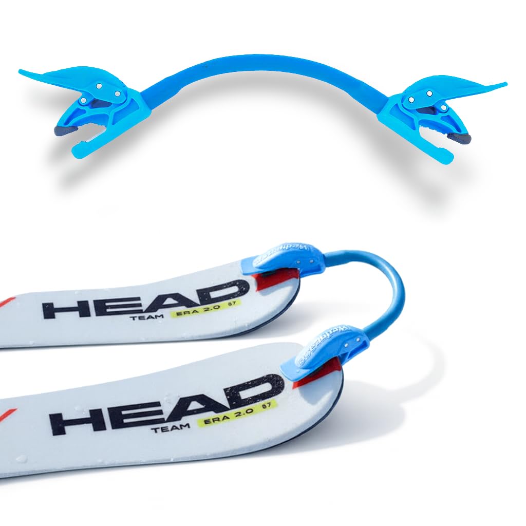 Launch Pad Wedgease Ski Tip Connector - Learn to Ski - Teaches Speed Control, Making a Wedge, Basic Turning - Portable and Durable - Perfect for Beginners