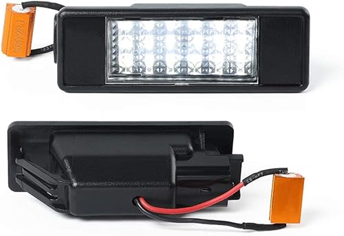 2 luces LED de matrícula de automóvil para Mercedes para Sprinter W906 VITO W639 VIANO W639 Luz de matrícula trasera (negro)