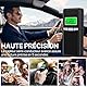 Alkoholtester Polizeigenau, Hochpräziser Promillemessgerät mit Digitalem Farbigem LCD-Anzeige, Professioneller Alkoholmessgerät mit 10 Mundstücken für den Einsatz zu Hause oder auf Partys
