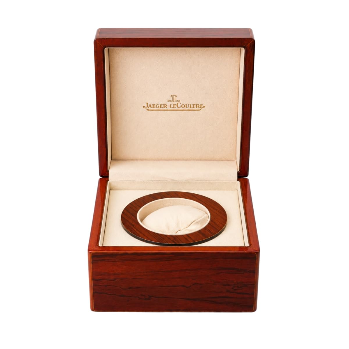 Rotolo Orologio in Pelle Custodia Porta Orologio con Cuscinetto Soffice e Interno Crema Chiusura Metallica per Jaeger-LeCoultre