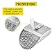 VEVOR Metal Detector Sand Scoop 10 MM Hole Beach Shovel with Stainless Steel Handle Pole, for Detecting Treasure Hunting, Silver