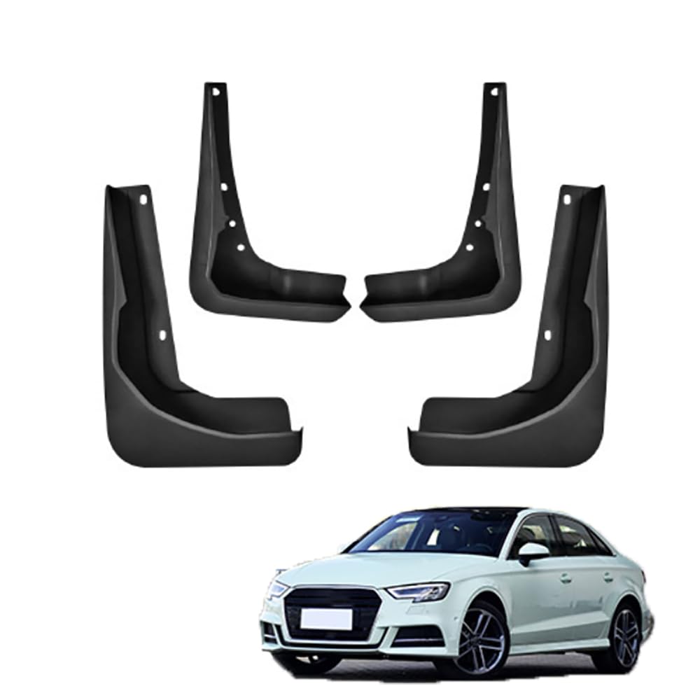 AMHVMU 4pcs Mud Flaps for Audi A3 (Sedan - Sport Version) 2017-2020