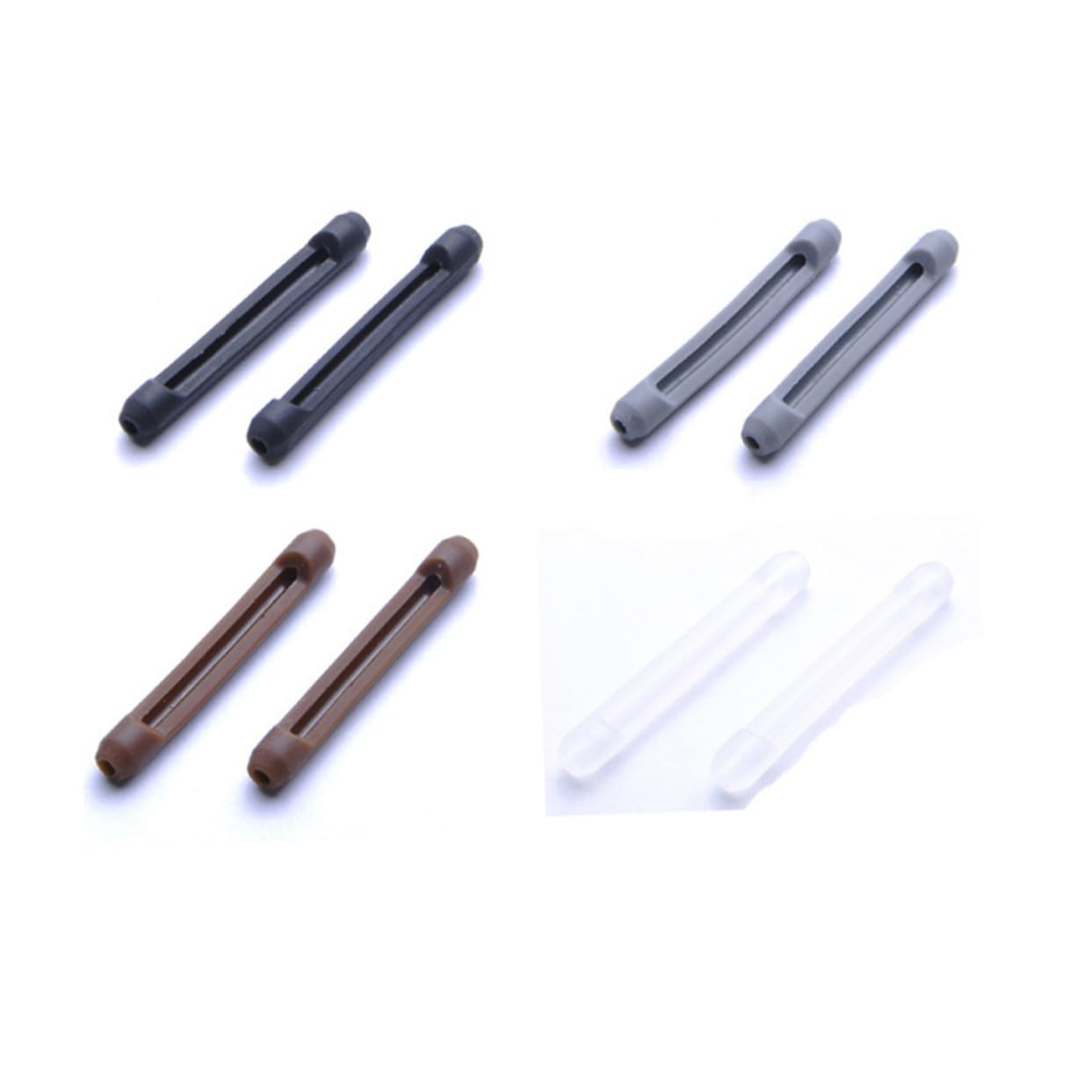FOMIYES 20 Pairs Silicone Glasses Leg Sleeve Eyewear Frame Cover Replacement Glasses Temple Cover Spectacle Frame Cover