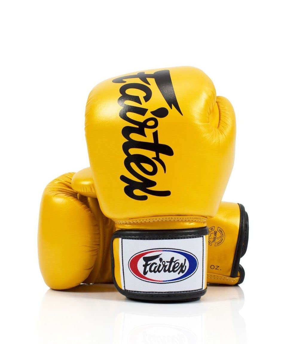 Fairtex BGV19 Deluxe Tight-Fit Gloves (Gold, 12 oz) โ image 1