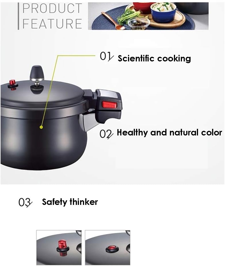 Pn Astum AL Black Pearl Neo Pressure Cooker 4.4L for 8 People
