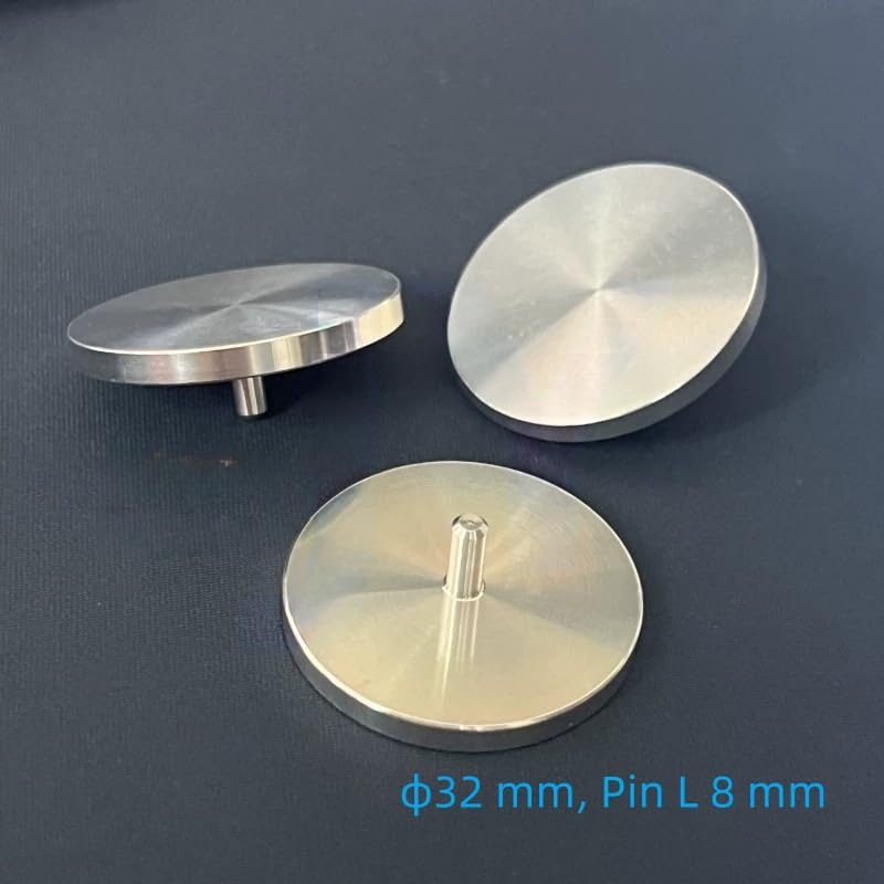 SEM Planar Pin Stage Aluminium-Probenhalter, for Mikroanalyse, 3/3,2 mm Stift, flache Ausführung, 1 Stück(18mm Pin L8mm)