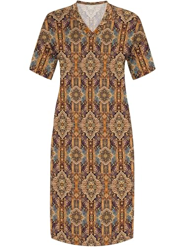 Image of SUZONANA Plus Size Dresses for Curvy Women African Print American Dress Summer Outfits Casual Loose with Pocket
