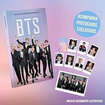 Capa do livro BTS - Bíblia não oficial + cards: Tudo o que você precisa saber sobre a maior sensação do K-pop