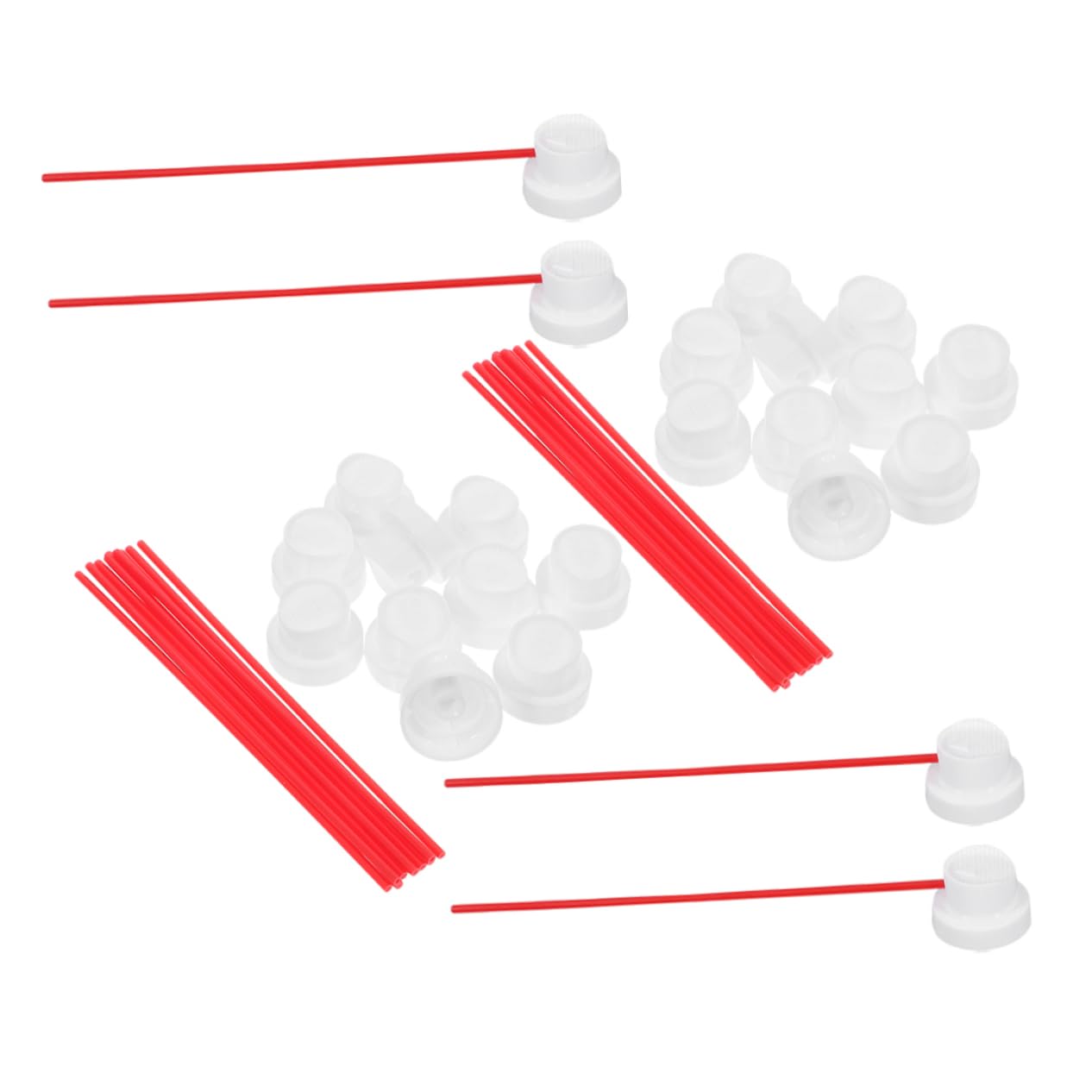 VANZACK 24Sets Spray Can Nozzle Tips High Precision Replacement Straws for Automotive Machinery Maintenance Pressureresistant Extended Access for Deep Areas Compatible