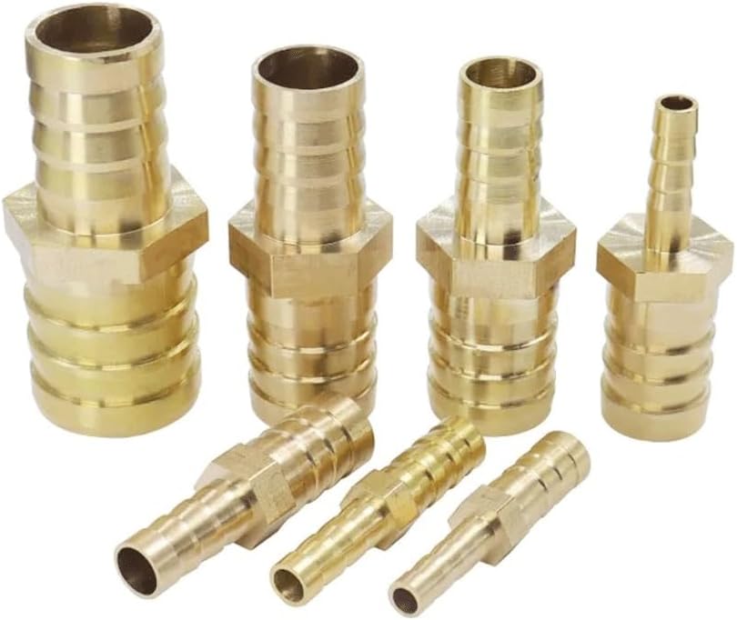 Pipe connector, 1pcs Reducer Straight Connector Pagoda Joint Hose Barb, for Home Garden Hose Connectors(16mm 6mm)