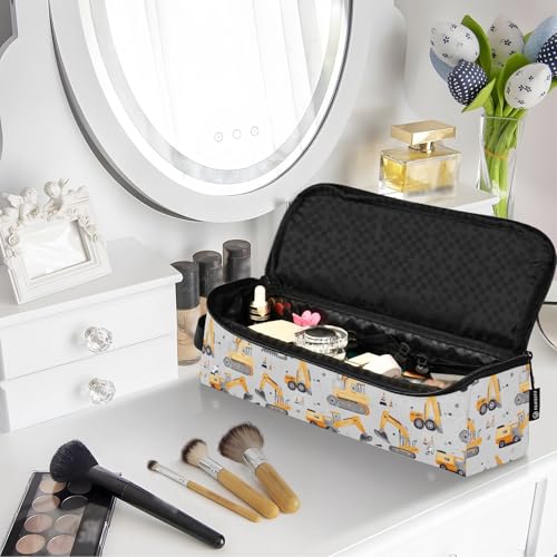 Bolsa de viaje organizadora de herramientas para cabello resistente al calor con diseño marmolado dibujado a mano miniatura 7