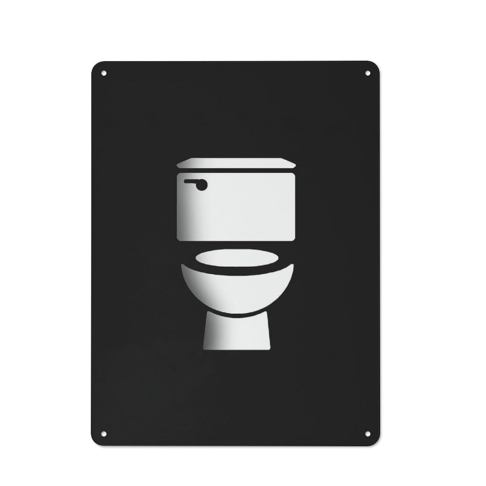Junmoney Wc Toilet Bathroom Retro Tin Sign 40X30cm For Workshop Wall, For Home Interiors And Metal Sign Collectors