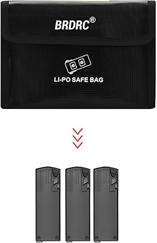 Miniatura 4 de ZWLLKJGS Lipo - Bolsa de seguridad para batería ignífuga, a prueba de explosiones, para DJI Air 3, Mavic 3, Mavic 3 ClassicMavic 3 Cine (para 3
