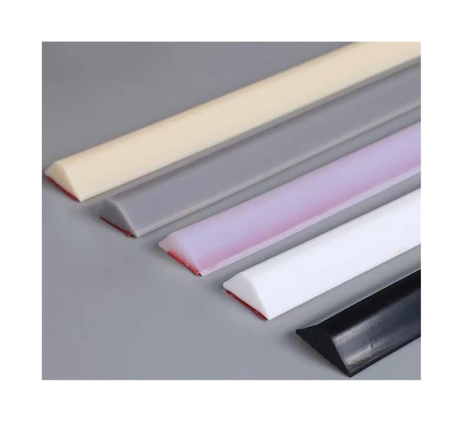 Tira de Silicona para retener el Agua, Tira del Sello silicón for los tamaños múltiples Multicolores de la Cocina Cuarto baño(Wit,300Cm/118 Inch)
