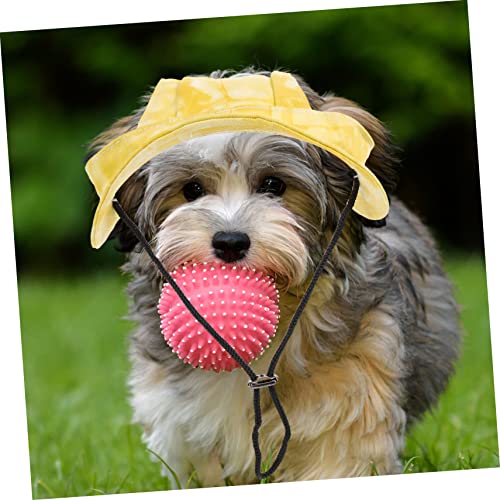 FRCOLOR Baseballkappe Für Haustiere – Sonnenschutzhüte Für Hunde Outdoor-Bucket-Hut Mit Verstellbarem Kinnriemen Bequemer Hundekopfschmuck Modische Sonnenkappe Für Welpen