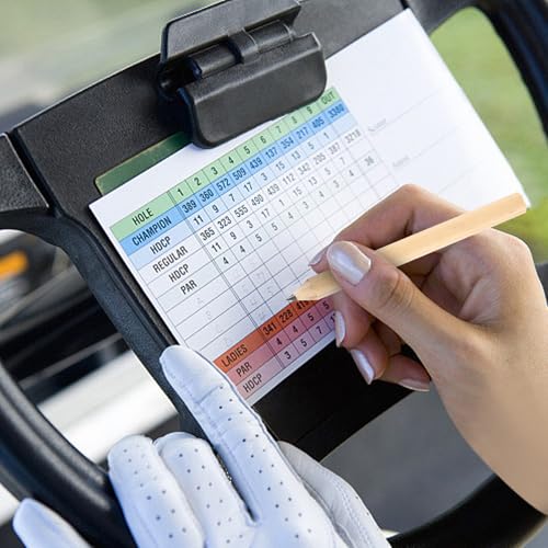 50 lápices golf cortos HB madera hexagonal miniatura 4