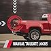 POP & LOCK â€“ Manual Tailgate Lock for Chevrolet Colorado and GMC Canyon, Fits 2004 to 2015 Models (Black, PL1700)