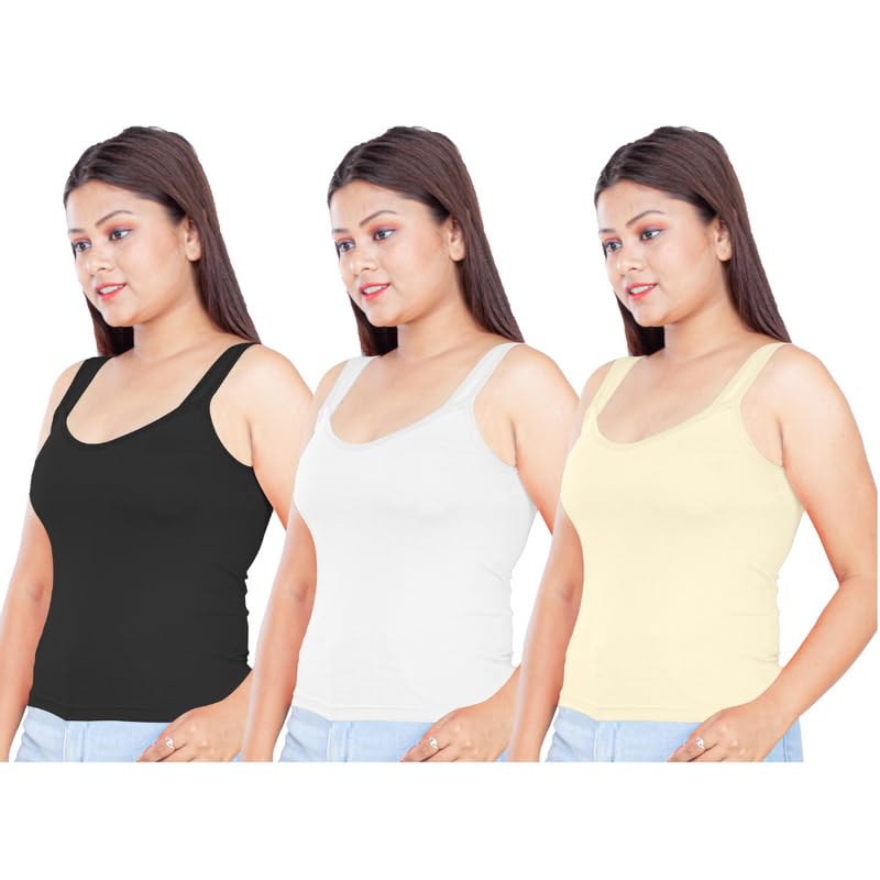 GLOW AND SHINECamisole Tank Top for Women | Ultra-Soft Pure Cotton Inner wear