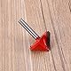 V Nutfräser V Formfräsen 6mm Schaft 3D CNC Holzschneider Fräser SetWolframstahl Graviermaschine Fräser 90° V Groove Router Bit Holzbearbeitung Cutter für CNC Gravur (Rot)