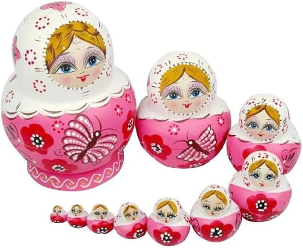 Miniatura 1 de Muñecas rusas Matryoshka Muñeco de nieve de dibujos animados Juguetes de madera Muñeca de anidación Artesanía Niños Regalos Caja de Dulces