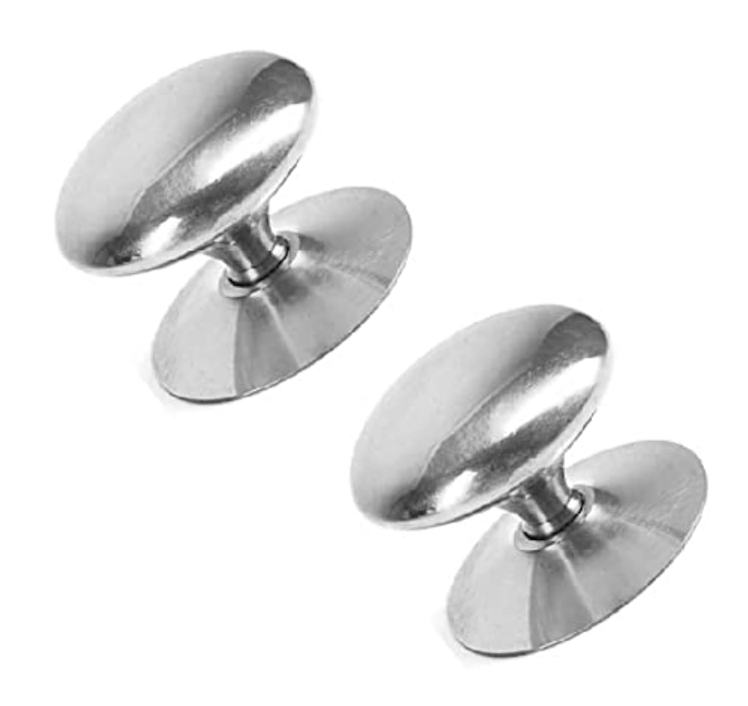 Terf Chrome Terf® 35Mm Traditional Polished Cabinet Door Knobs 35Mm Chest Drawer Cupboard Kitchen Wardrobe Door Pull Handle Knobs With Fixing Screw For Home Office And Multi Use - Pack Of 2