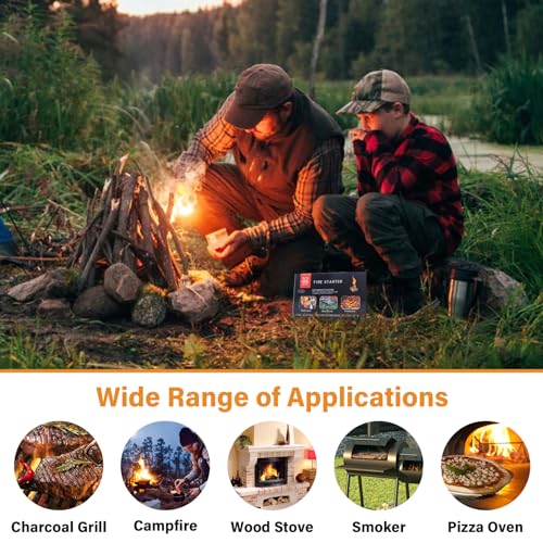 HGD Fire Starter, Natural Fire Starters for BBQ, Campfire, Fireplace, Charcoal, Wood Stove, Chimney, Fire Pit, Grill, Smoker, Indoor Outdoor Use - Image 6