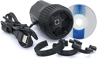 XuuSHA Acessórios de microscópio digital portátil 8.0 MP USB câmera microscópio para microscópio com anéis adaptadores, acessórios de microscópio