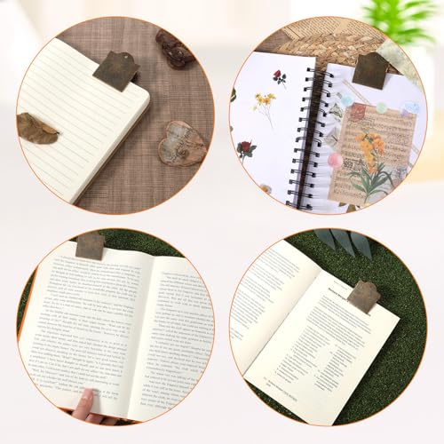 2 Stück Vintage Stil Buchklammer Aus Metall Journalclips Blanko Antike Bronze Notizblock Clips Buch Seitenhalter Kleine Notizbuchclips Seitenhalter Reisende Für Reisetagebücher Papier Planer