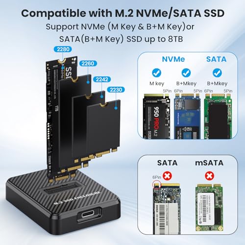 Estación Docking NVMe a USB C 2TB Alta Velocidad miniatura 2