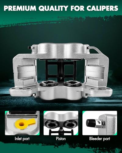 Image of SCITOO 188101 Front & Rear Right Disc Brake Caliper Fit For International Harvester For 4100 2009-2011,For International For 4300 2009-2013,For International Harvester For 4400 2009-2011, 4 Pistons