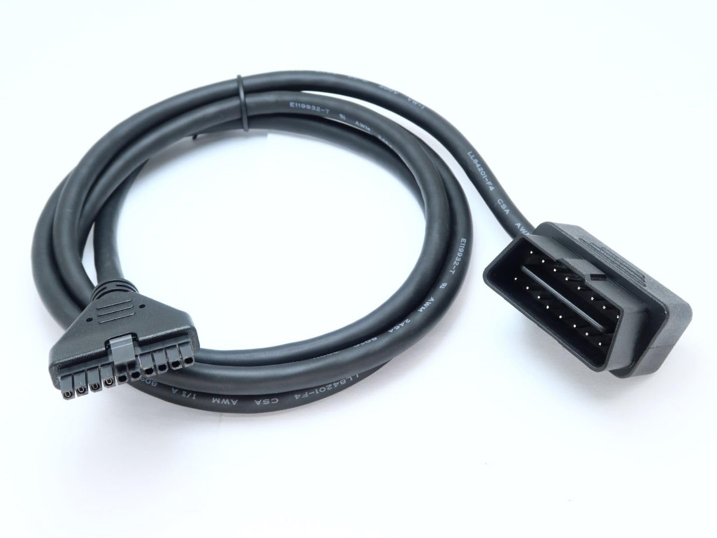 Câble OBD2 pour carnet de bord PT30 ELD, ECM/DOT-carré, noir, câble OBDII robuste