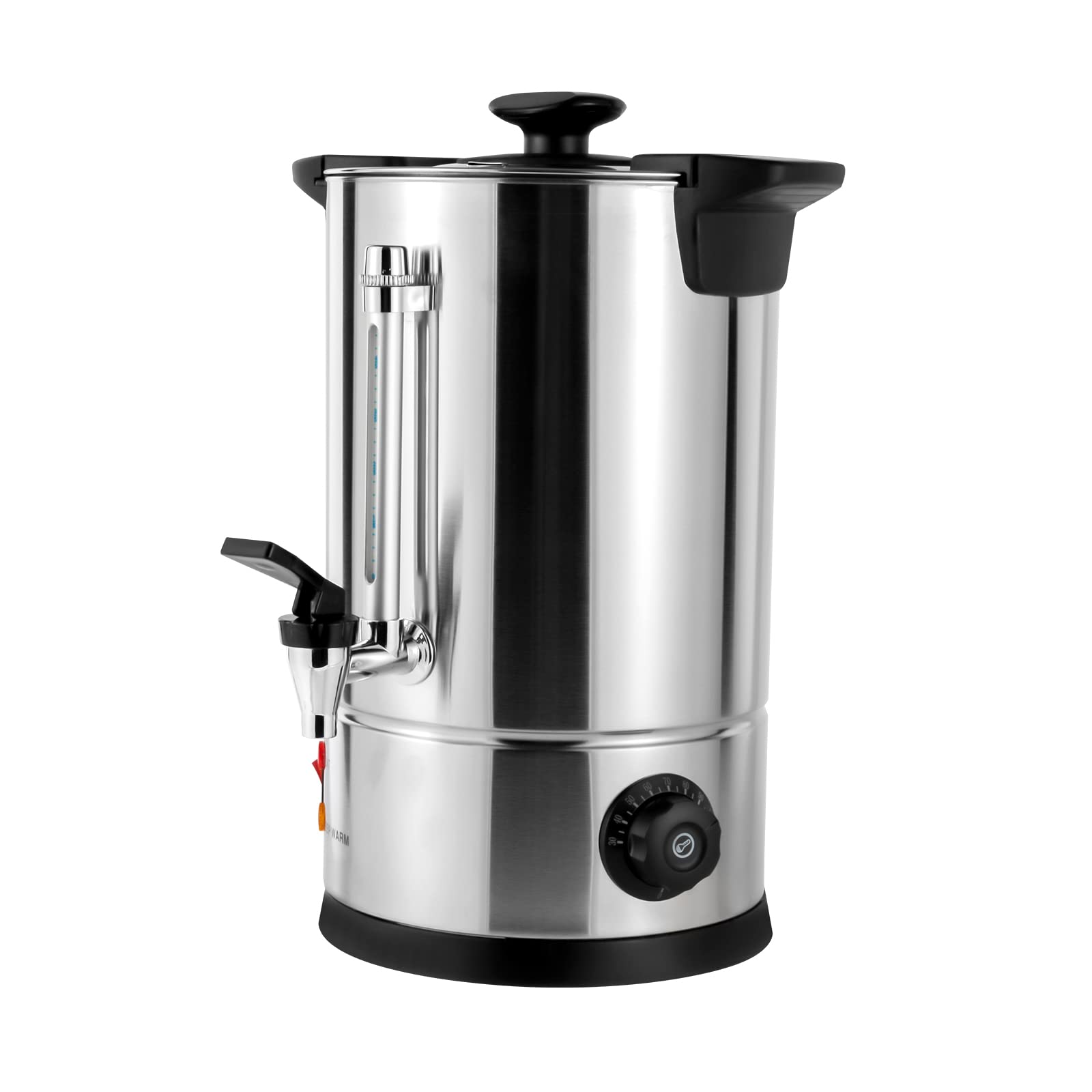 Coffee Urn, 8L/2.11gal Commercial Coffee Maker, Electric Stainless Steel Catering Hot Water Boiler with Faucet for Easy Cleaning