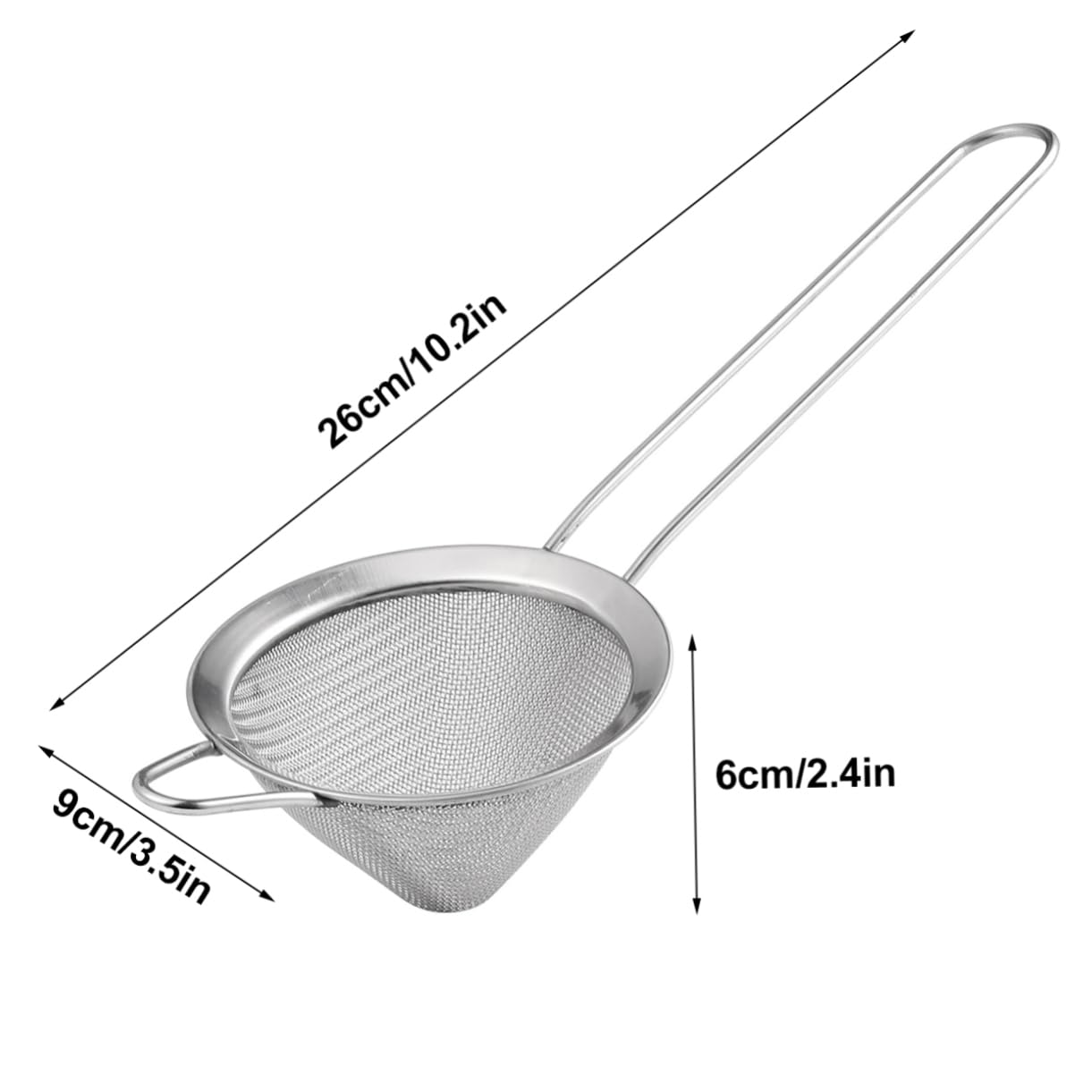 BRIGHTFUFU Residue Filter Cone Shape Ice Drainer Ice Filter for Bar Home Kitchen Utensils