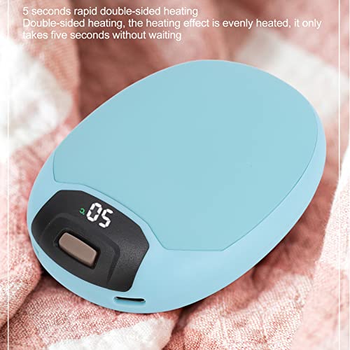 Okuyonic Wiederaufladbarer Handwärmer, 3 Temperaturstufen, schnelles Aufladen, Powerbank, schnelles Aufheizen, batteriebetriebene Heizung, niedlich, tragbar für den Außenbereich – Bild 6