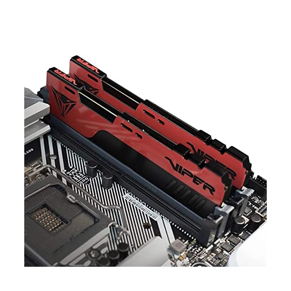 Patriot Memory Viper Elite II DDR4 3200 16GB (1x16GB) C18 Modulo de Memoria Gaming de Alto Rendimiento RAM XMP 2.0 Negro/Rojo - Image 5