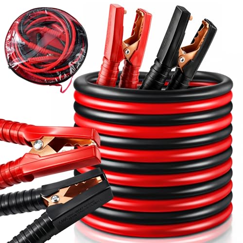 Holdfiturn 6M 3000Amp Booster Cables Heavy Duty Jump Leads Car Battery