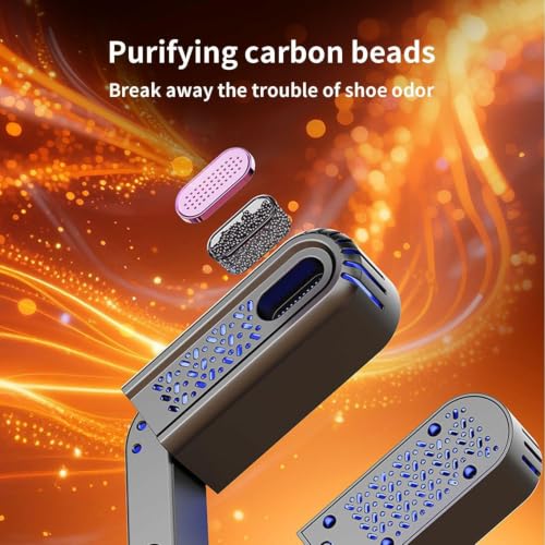 Telescopic Shoe Dryer, Electric Boot Dryer with Smart Touch Control, Extendable Adjustable Shoe Drying Machine for Sneakers, Boots, Gloves, Socks - image 2