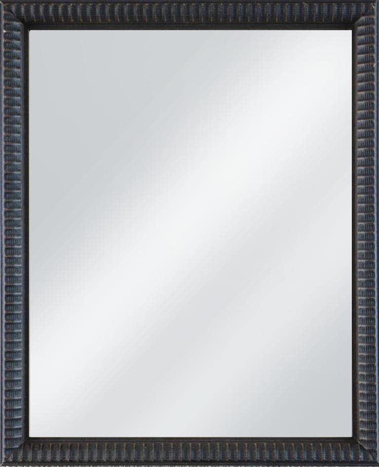 Frame Company Grantham Black Ornate Wooden Mirror 24x20 inch