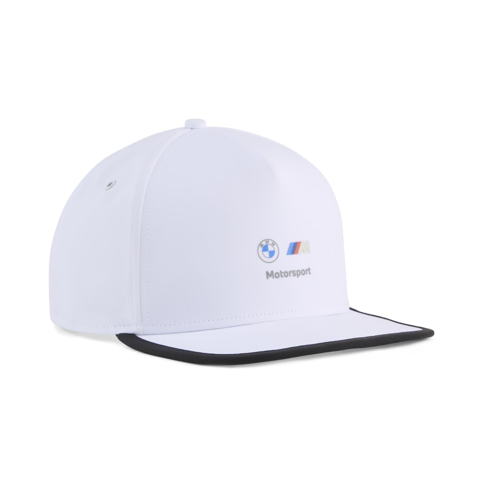 Unisex BMW Motorsport Flat Brim Cap, White AH26, OSmallFA BMW MMS Cap