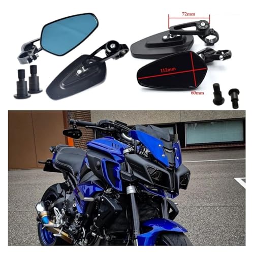 Espejos retrovisores de moto para rutas urbanas en MT-09 R6 y XJ6 5