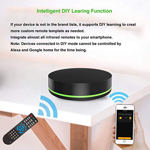 Smart Ir Remote Control Hub Wifi Infrared Universal Remote Control Ir Blaster Smart Home Automation Compatible With Alexa Google Home #TOP5