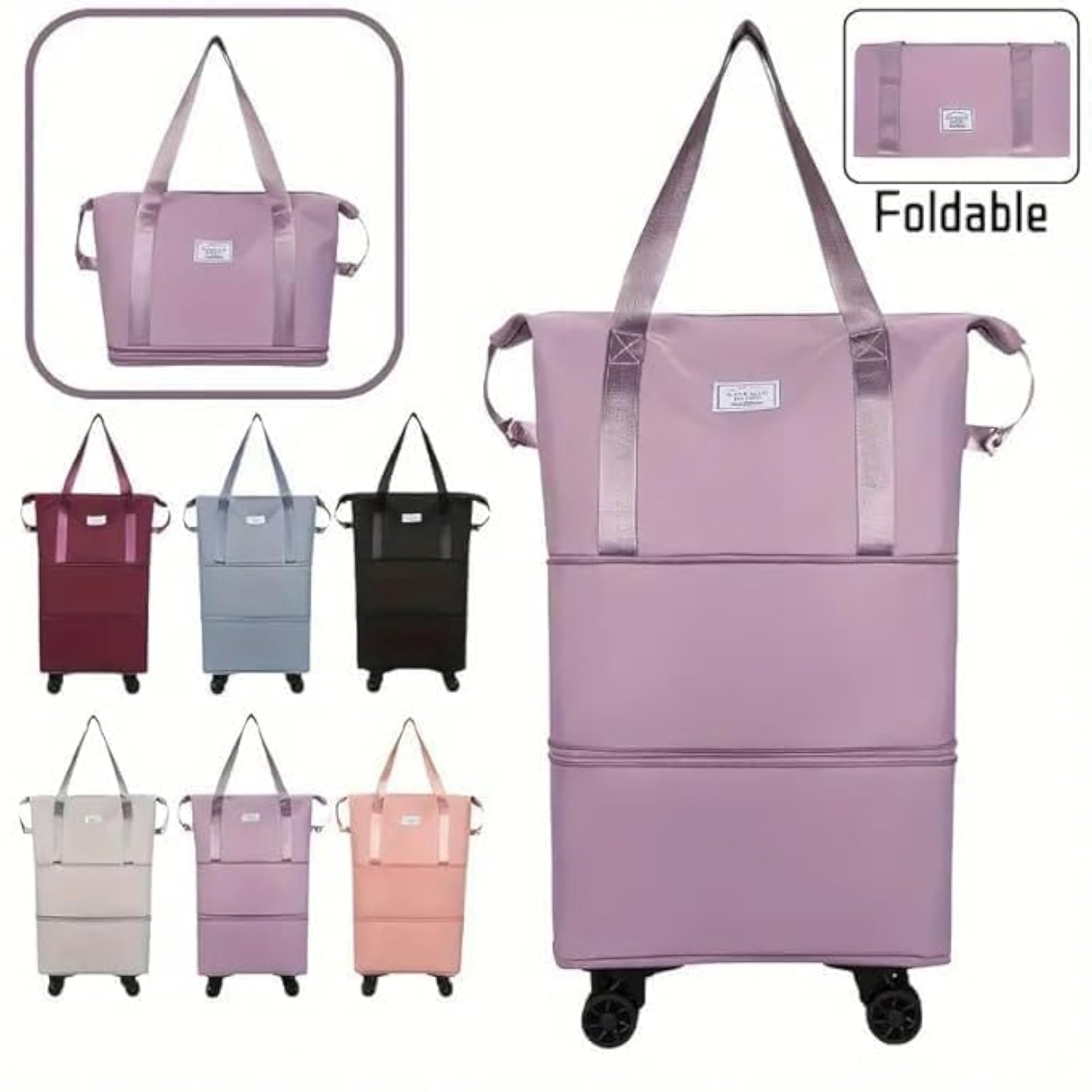 Foldable Expandable Waterproof Travel Duffle Bag