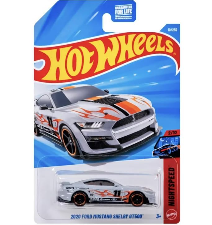 Hot Wheels 2020 フォード マスタング シェルビー GT500 [シルバー/グレー] ナイトスピード 2/10、10/ ホットウィール コンベンション MUSTANG SHELBY GT500 Hot Wheels Ford Mustang Shelby GT500  Contemporary Manufacture