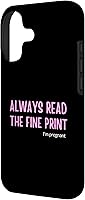 Vista 2 de Always Read The Fine Print's I'm Pregnant Pregnancy Case for iPhone 17