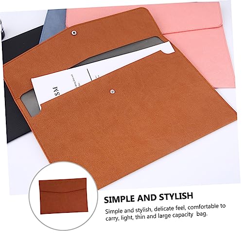 jojofuny Pu Leather File Bag Business Portfolio Office Bag for Women Men Document Holder3