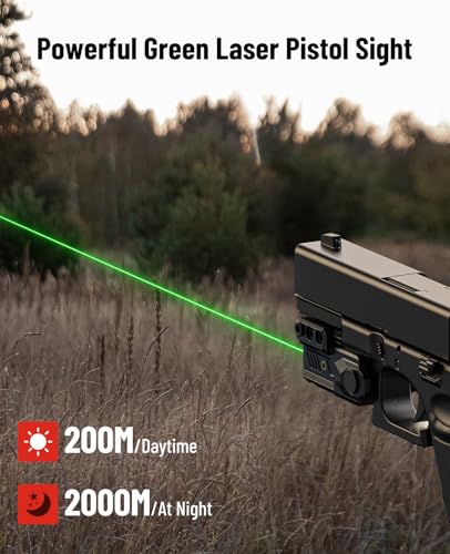 EZshoot Laser Sight for Pistol, Sub Compact Green Small Laser for Handgun - image 6