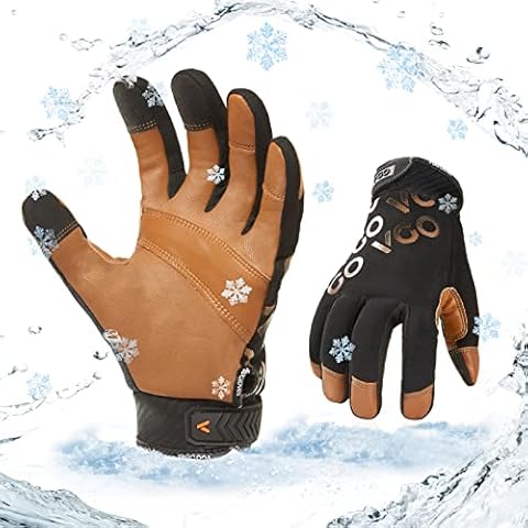 Vgo... 1-Pair Winter Warm Waterproof Mechanic Glove Cover