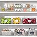 mDesign Deep Plastic Kitchen Storage Bins with Handles for Organization in Pantry, Cabinet, Fridge or Freezer Shelves - Food Organizer for Yogurt or Squeeze Pouches - Ligne Collection - 4 Pack - Clear