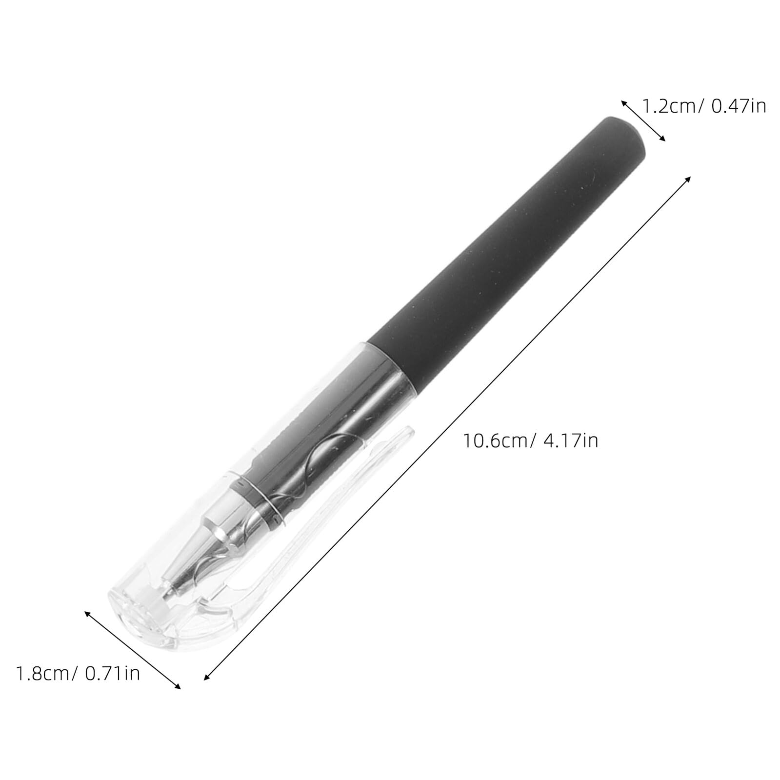NUOBESTY 50 Pezzi Penna a Sfera Mini Nera Inchiostro Gel, Design Semplice e Portatile, Impugnatura Confortevole e Scrittura Scorrevole per Scuola e Diario