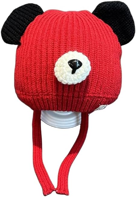 Classic Winter Hat,Thermal Hats,Winter Hats,Kids Winter Hat Children's Hats Autumn and Winter Warm Pullover Knitted Hats for Boys and Girls, Ear Protection Woolen Hats for Children Aged 1-6 (Color :